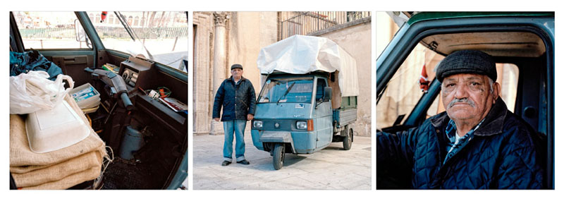 Piaggio Ape TM P703 - Pasqualino Vinci - Venditore ambulante di "calia" and "semenza"