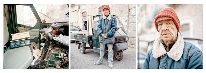 Piaggio Ape 50 - Salvatore Fuggetta - Venditore ambulante di frutta e verdura